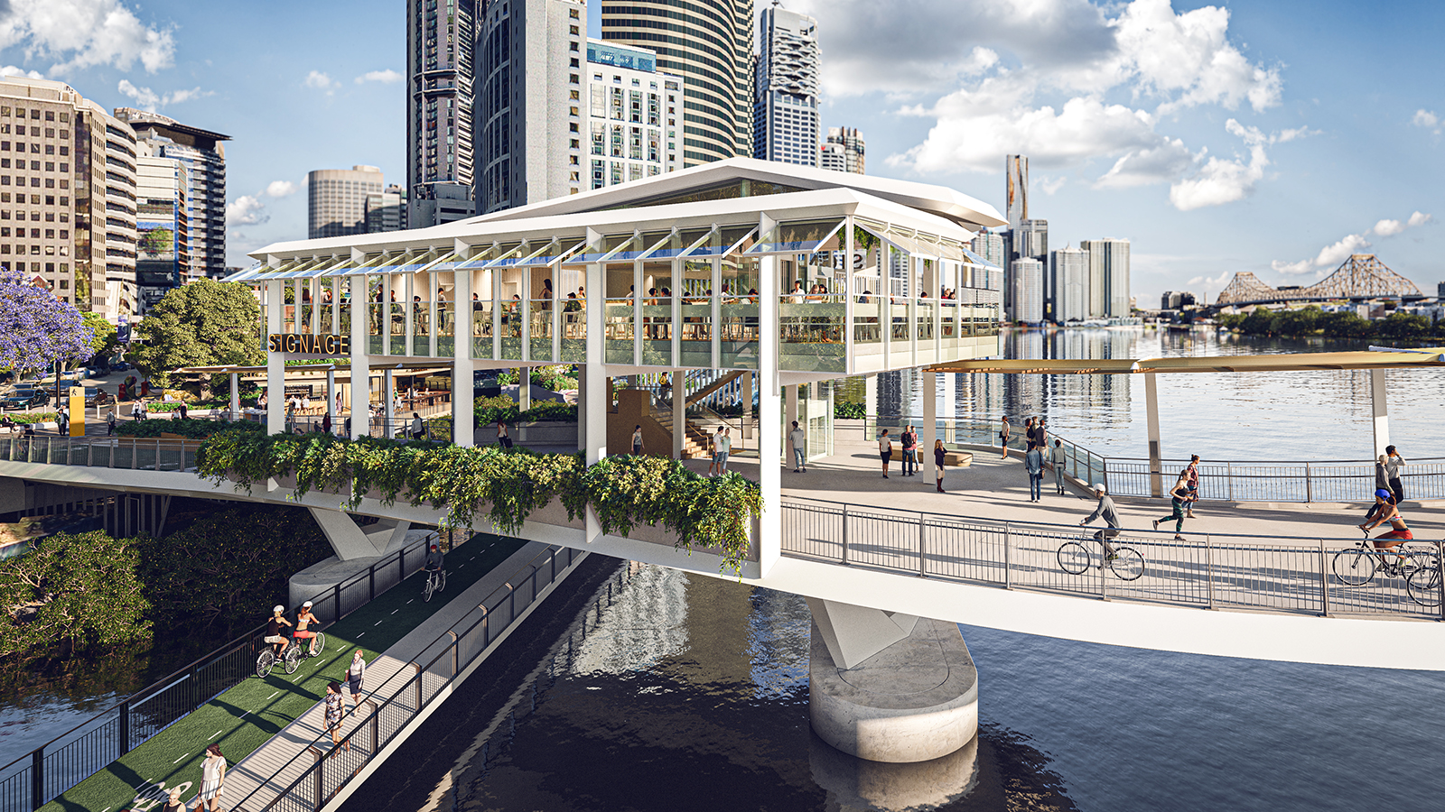 Kangaroo Point Green Bridge | Brisbane City Council